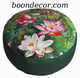 Boon Decor Meditation Cushion Combination Fill Zafu Limited Edition Lotus Garden