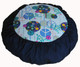 Boon Decor Zafu Meditation Cushion for Children - Cotton Buckwheat Pillow Peace Blue