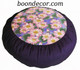 Boon Decor Meditation Cushion Zafu - Limited Edition - Empress Garden Collection - Pink Lotus - Purple