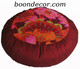 Boon Decor Meditation Cushion Zafu - Limited Edition - Red Lotus Blossoms Lake
