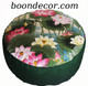 Boon Decor Zafu Combination Fill Meditation Cushion - Rare Find Fabrics - Lotus Sanctuary Collection