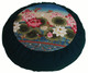 Boon Decor Meditation Cushion Zafu - Limited Edition - Lotus Sanctuary Teal Blue