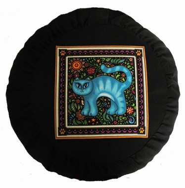 Boon Decor Meditation Cushion Zafu Pillow - Celestial Garden Cats Collection #9