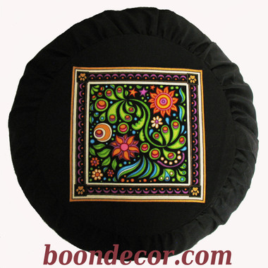 Boon Decor Meditation Cushion Zafu Pillow - Celestial Garden Collection SEE PATTERNS