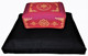 Boon Decor Meditation Cushion Rectangular Zafu and Zabuton Set - Magenta Dharma Key SEE SYMBOLS