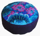 Boon Decor Meditation Cushion Combination Fill Zafu - Ltd Edition - Lotus Lake Blossoms - Purple