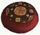 Boon Decor Meditation Cushion Pillow - Limited Edition Zafu Butterflies in the Orient - Copper/Brown