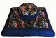 Boon Decor Meditation Cushion Zafu Zabuton Set - Wisteria in the Breeze Blue