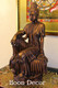 Boon Decor Kuan Yin - Royal Ease Posture - Solid Bronze 19
