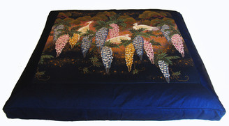 Boon Decor Meditation Floor Cushion - Limited Edition Zabuton Egrets in Wisteria Garden