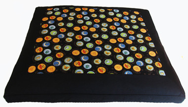 Boon Decor Meditation Cushion Floor Mat Limited Edition Zabuton Zen Harmony Black