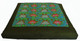 Boon Decor Meditation Cushion Zabuton Floor Mat Lotus lake Blossoms Green