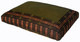 Boon Decor Meditation Cushion Rectangular Zafu Pillow - Low Rise - Global Weave Olive/Copper