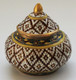 Boon Decor Benjarong Porcelain Covered Jar - Traditional Shape Raised Designs