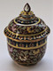 Boon Decor Benjarong Porcelain Covered Jar - Classic Shape With Raised Jewel Designs