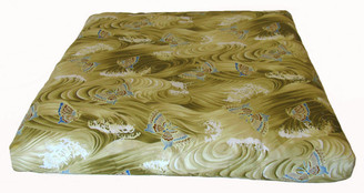 Boon Decor Zabuton Meditation Floor Cushion for Children - Organic Cotton Print Butterflies In The Stream