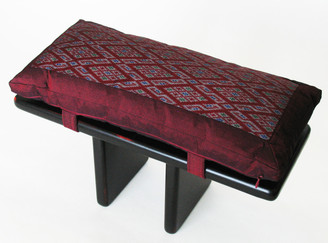 Boon Decor Meditation Bench and Cushion Set Pi Style Zen Seiza Global Ikat Print SEE COLOR CHOICES