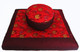 Boon Decor Meditation Cushion Zabuton and Combination Zafu Set - Golden Dragons Memories of China