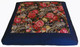 Boon Decor Meditation Cushion Zabuton & Combination Zafu Set - "Dragons and Peonies" Blue 