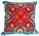 Boon Decor Decorative Throw Pillow Gypsy Bandana Blue/Red One of a Kind SEE BOTH SIDES 24x24