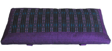 Meditation Bench Cushion Global Weave Purple 18x 8x 1.5