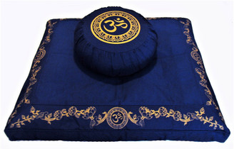 Boon Decor Zafu and Zabuton Set Meditation Cushion Om in Lotus SEE COLORS