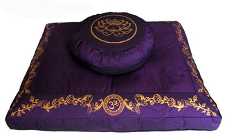 Boon Decor Meditation Pillow Set Buckwheat Zafu and Zabuton Lotus Enlightenment SEE COLORS