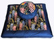 Boon Decor Meditation Cushion Zafu and Zabuton Set One of a Kind Wisteria Garden