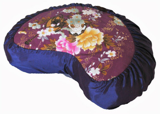 Meditation Cushion Zafu Buckwheat Pillow Buddha's Flower "Lotus Enlightenment" 