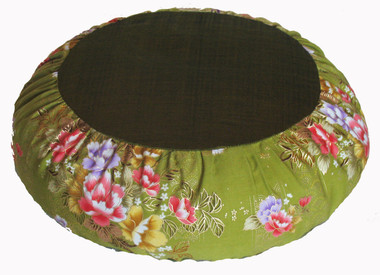 Boon Decor Meditation Pillow Zafu Cushion Japanese Kimono Silk Green SEE PATTERN CHOICES