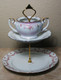 Boon Decor 2 Tier Cake Stand - One of a kind - Vintage Plates SEE PATTERN SELECTIONS