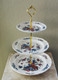 Boon Decor 3 Tier Cake hors d Ouvres Stand - Vintage Wedgewood Williamsburg Plates Potpourri