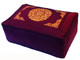 Boon Decor Rectangular Zafu Meditation Cushion Pillow Combination Fill - Burgundy SEE SYMBOLS