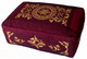 Boon Decor Rectangular Zafu Meditation Cushion Pillow Combination Fill - Burgundy SEE SYMBOLS