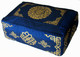 Boon Decor Rectangular Zafu Meditation Cushion Pillow Combination Fill - Blue SEE SYMBOLS