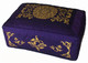 Boon Decor Rectangular Zafu Meditation Cushion Buckwheat and Kapok Fill Purple SEE SYMBOLS