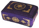 Boon Decor Rectangular Zafu Meditation Cushion Buckwheat and Kapok Fill Purple SEE SYMBOLS