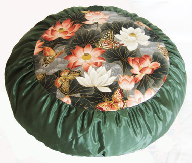 Boon Decor Meditation Cushion Zafu - Limited Edition Lotus Sanctuary Sage