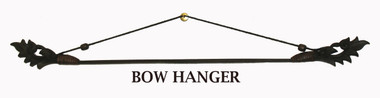 Boon Decor Fabric/Runner Hanger - Carved Teak Wood and Bamboo Bow 40