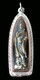 Boon Decor Quan Yin Pendant - Blessing Water - Bronze in Hand Crafted Fine Silver .999 Casing