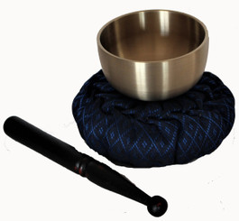 Boon Decor Singing Bowl Set 2.7 dia Hand Stitched Cushion and Wood Striker SEE CHOICES