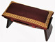 Boon Decor Meditation Bench and Cushion Set Folding Seiza - Brocade Fabric - SEE COLORS