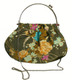 Boon Decor Handbag - Japanese Silk Kimono - Large Green Floral Handbag