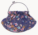 Boon Decor Handbag - Japanese Silk Kimono - Small Blue Handbag