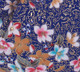 Boon Decor Handbag - Japanese Silk Kimono - Small Blue Handbag