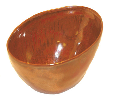 Boon Decor Ikebana Bowl and Plate - Copper Glaze Copper Glaze Porcelain Ikebana Bowl