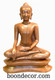 Boon Decor Buddha Statue - Earth Witness Mudra - Solid Bronze 19 h