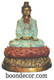 Boon Decor Kuan Yin Statue - Meditating on Lotus Blossom - Solid Bronze 16 