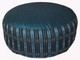 Boon Decor Meditation Cushion Buckwheat Kapok Fill Zafu Pillow - Global Weave Teal 