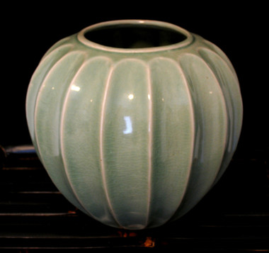 Boon Decor Celadon Glaze Star Fruit Vase